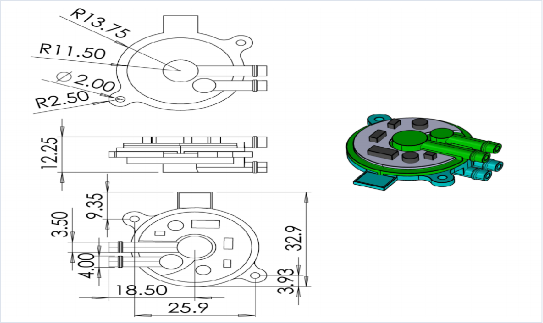 Silent Piezoelectric Micro Air Pump
