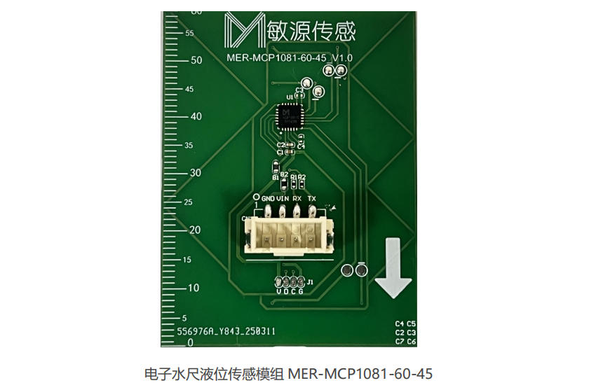 Electronic Water Gauge Liquid Level Sensing Module MER-MCP1081-60-45