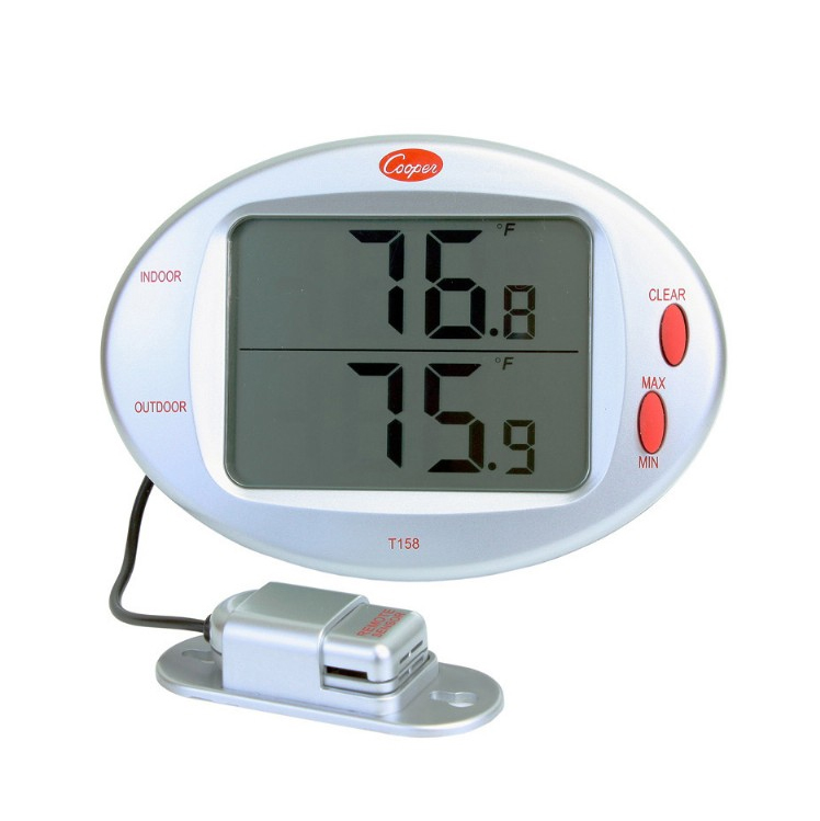 Digital Thermometer with External Sensor T158