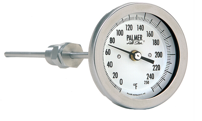 Axial Bimetallic Thermometer 3BCJ Series
