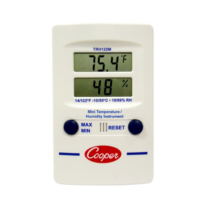 Digital Dual Display Mini Wall-Mounted Thermo-Hygrometer TRH122M