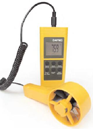 Digital air volume/velocity meter