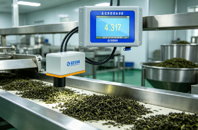 Industrial assembly line infrared moisture online control system, supporting signal output moisture monitoring complete machine