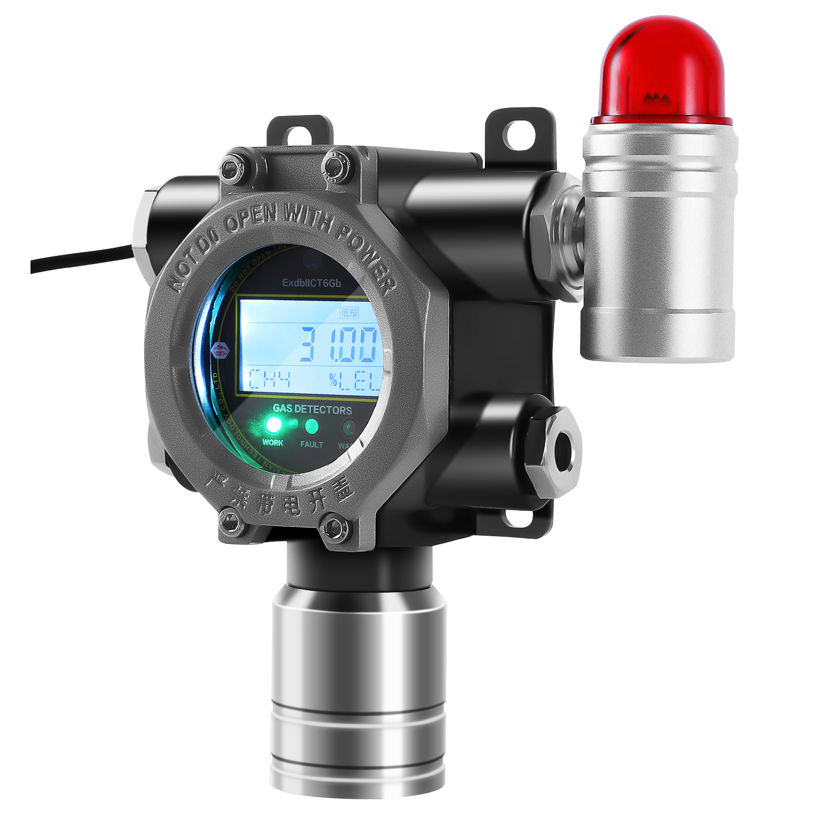 Flameproof hydrogen sulfide detector - 24-hour online monitoring of industrial toxic gases - SKA/NE-301