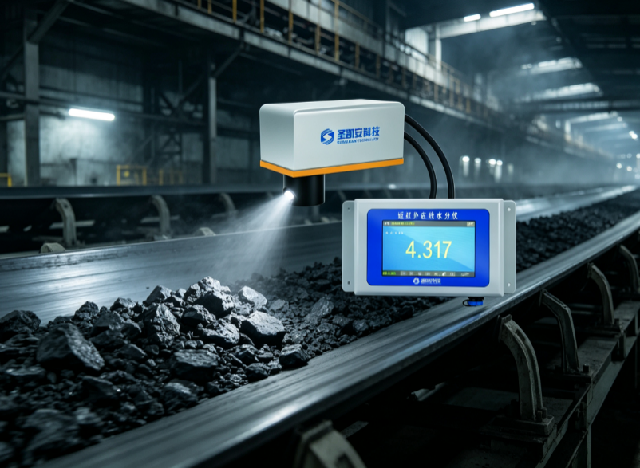 Near-infrared Online Moisture Analyzer for Construction Sand and Gravel Aggregates, Material Moisture Detector for Building Materials Production Line