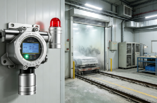 Dust-free workshop formaldehyde detector, trace harmful gas monitoring in new energy workshops