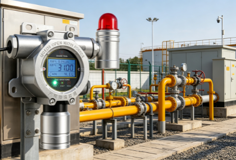 Biogas detector for sewage pump stations, gas over-limit warning in enclosed and humid environments, SKA/NE-301
