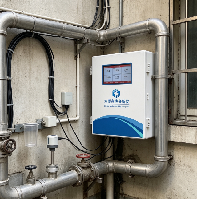 TDS temperature dual sensor for building water treatment system