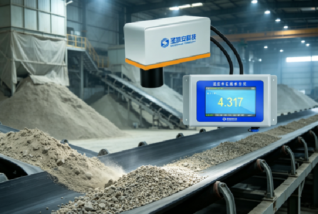 Stockpile Monitoring Near-Infrared Sampling Moisture Analyzer - Yard Sand and Gravel Incoming Material Detection Device