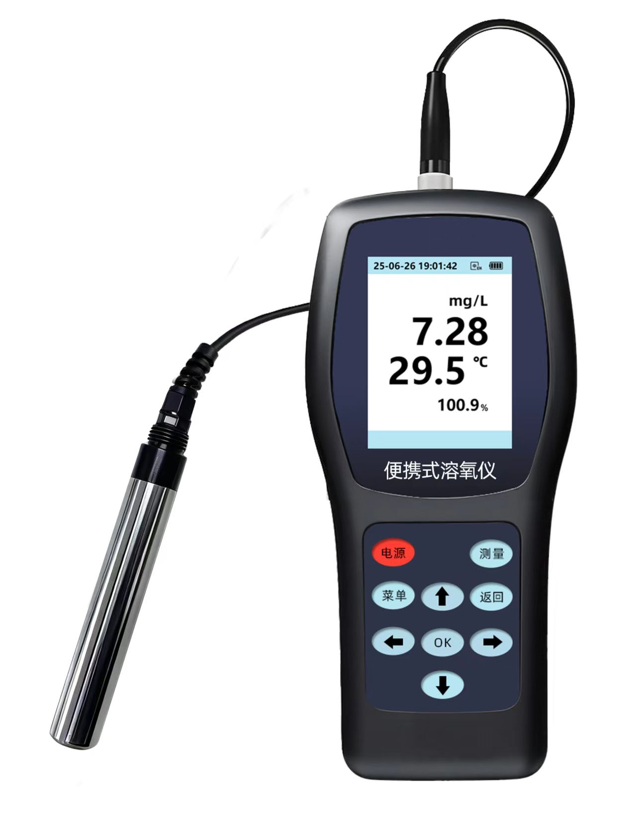Tragbares Sauerstoffmessgerät mit automatischer Temperaturkompensation – Hochpräzises Gelöstsauerstoff-Messgerät AMT/DO-200